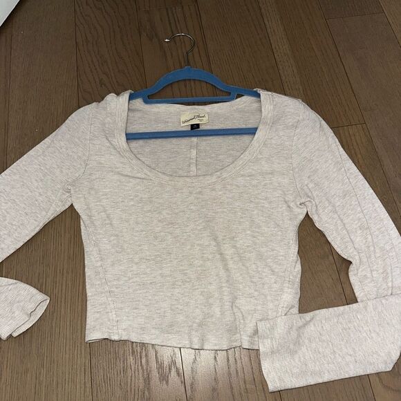 Ribbed long sleeve crop top Universal thread - Picture 1 of 2